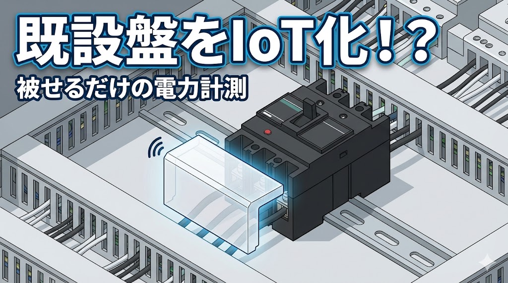 既設ブレーカーに被せるだけで設置できる三菱電機One touch MDUのイメージイラスト